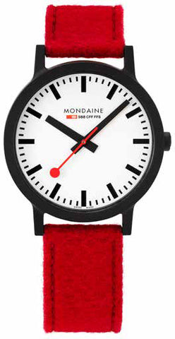 Mondaine Watch SBB Essence Black MS1.41110.LC