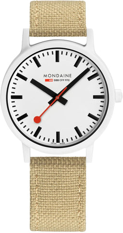 Mondaine Watch Essence White Unisex MS1.41110.LS