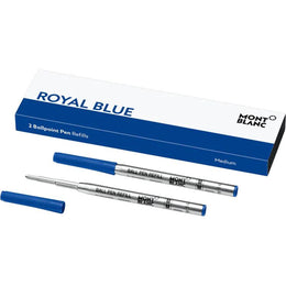 Montblanc Writing Accessories Refills 2 Ballpoint Pen Refills M Royal Blue 124493