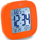 Marathon Clock Compact Alarm Temperature & Date Orange CL030058-OR-00-NA