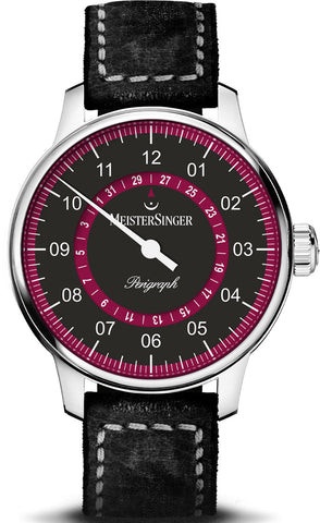 MeisterSinger Watch Perigraph Burgundy AM1002R