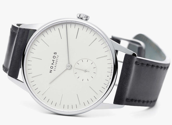 Nomos Glashutte Orion 38 Weiss Sapphire Crystal