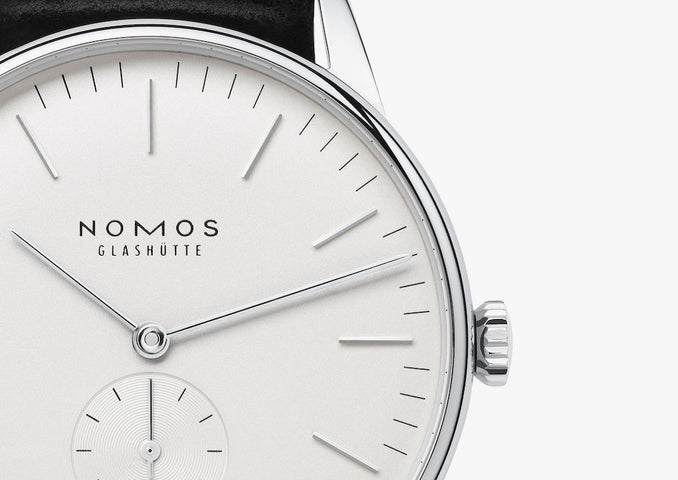 Nomos Glashutte Orion 38 Weiss Sapphire Crystal