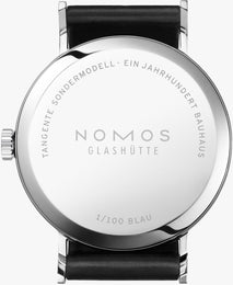 Nomos Glashutte Watch Tangente Bauhaus Blue Limited Edition D