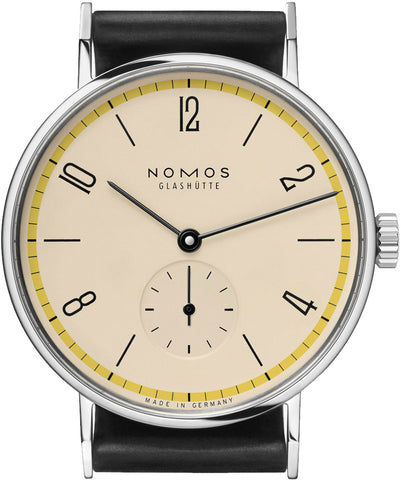 Nomos Glashutte Watch Tangente Bauhaus Yellow Limited Edition 101.S15