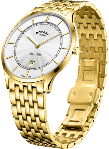 Rotary Watch Ultra Slim Gold