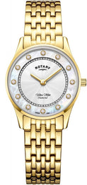 Rotary Watch Ultra Slim Gold PVD Quartz LB08303/41/D