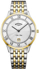 Rotary Watch Ultra Slim Two Tone Gold PVD GB08301/01