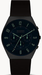 Skagen Watch Grenen Chronograph Espresso Leather Mens