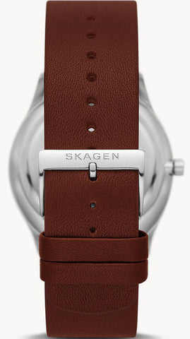 Skagen Watch Holst Espresso Leather Mens