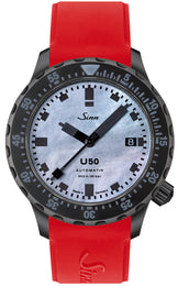 Sinn Watch U50 S Mother of Pearl S Limited Edition 1050.0201 Silicone Red