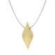 Sterling Silver Gold Plated Pointed Bulb Necklace D