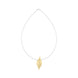 Sterling Silver Gold Plated Pointed Bulb Necklace D