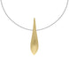 Sterling Silver Gold Plated Tusk Necklace D N633.