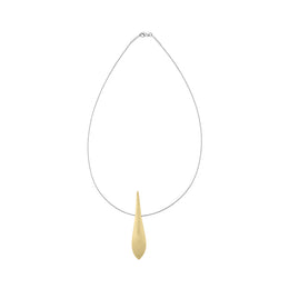 Sterling Silver Gold Plated Tusk Necklace D