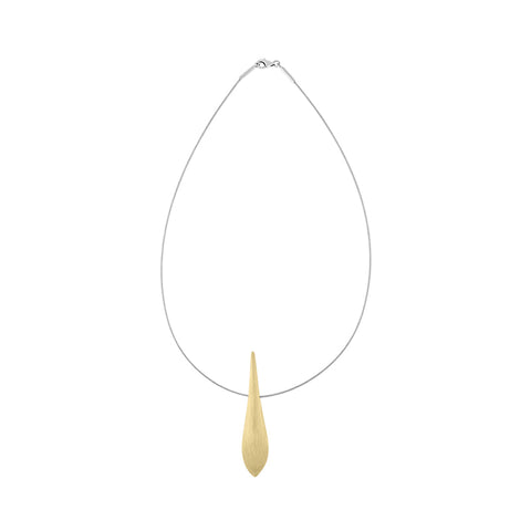 Sterling Silver Gold Plated Tusk Necklace D