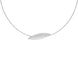 Sterling Silver Horizontal Marquise Necklace D N620.