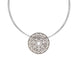 Sterling Silver Black Rhodium Filigree Round Necklace D N762OX.