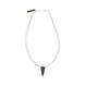 Sterling Silver Black Rhodium Cut Out Triangle Necklace D