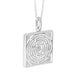 Sterling Silver Blue John Chatsworth Solid Square Maze Necklace, P3635_3