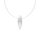 Sterling Silver Brushed Leaf Necklace D N630.