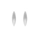 Sterling Silver Brushed Marquise Stud Earrings D E1219.