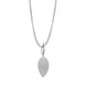 Sterling Silver Pod Shaped Dropper Necklace D