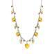 Sterling Silver Gold Plated Amber Heart Necklace D NUNQ0000048.