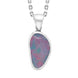 Sterling Silver Opal Doublet Abstract Necklace PUNQ0009546