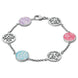 Sterling Silver Royal Crown Derby Mixed Mikado Flore Bracelet, BUNQ0000879.