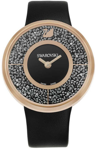 Swarovski Watch Crystalline Black Rose Gold Tone 5045371