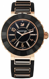 Swarovski Watch New Octea Sport Black Rose Gold Tone 5040553