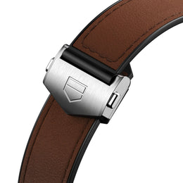 TAG Heuer Strap Bi-Material Leather Brown