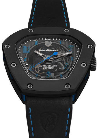 Tonino Lamborghini Watch Spyderleggero Skeleton Black Blue