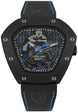 Tonino Lamborghini Watch Spyderleggero Skeleton Black Blue TLF-T06-4