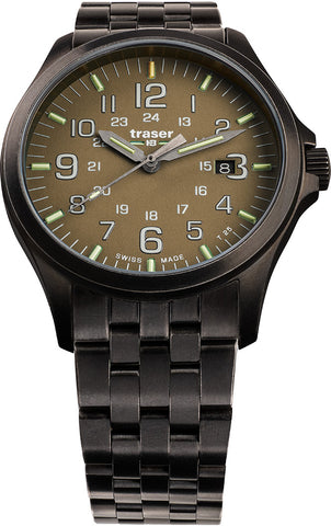 Traser H3 Watches Active Lifestyle P67 Officer Pro GunMetal Khaki 108738