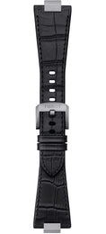 Tissot Strap Leather PRX Black With Steel Endpiece