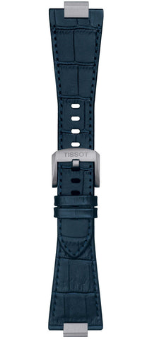 Tissot Strap Leather PRX Dark Blue With Steel Endpiece