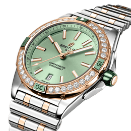 Breitling Super Chronomat Automatic 38 Mint Green Bracelet