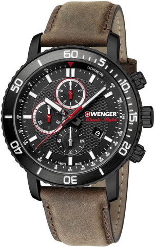 Wenger Watch Roadster Black Night Chrono Mens D