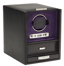 Wolf Blake Single Winder And Storage Black Pebble