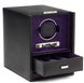 WOLF Watch Winder Blake Single And Storage Black Pebble