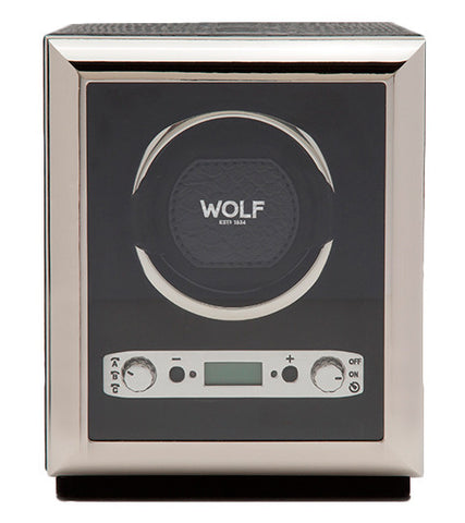 Wolf Watch Winder Exotic Single Black