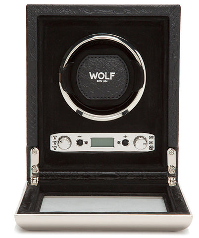 Wolf Watch Winder Exotic Single Black