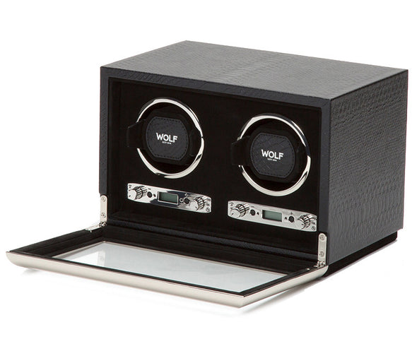 Wolf Watch Winder Exotic Double Black