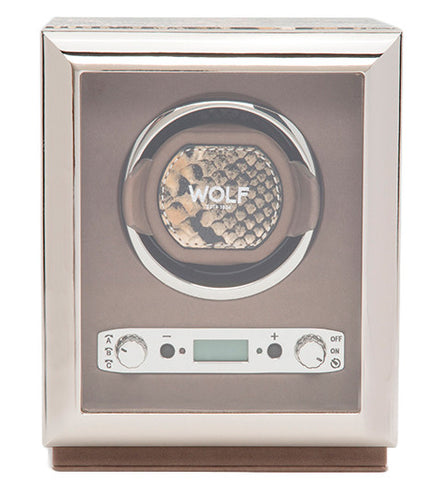 WOLF Watch Winder Exotic Single Tan