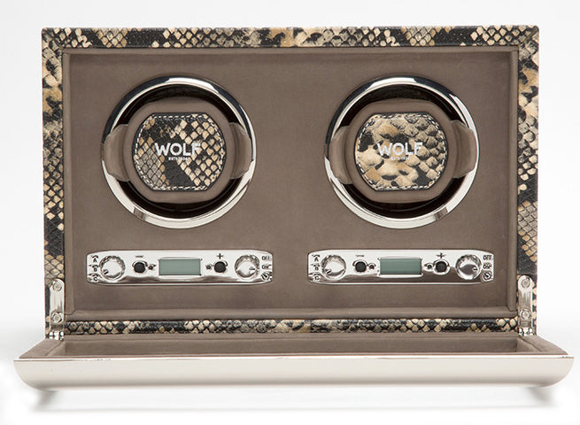 WOLF Watch Winder Exotic Double Tan