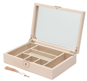 Wolf Jewellery Box Palermo Medium Flat Blush Lizard