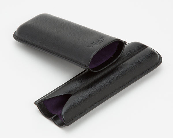 Wolf Cigar Case Blake 2 Piece Black Purple