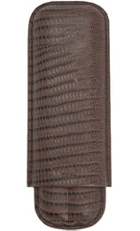 Wolf Cigar Case Blake 2 Piece Brown Teju Lizard 306595